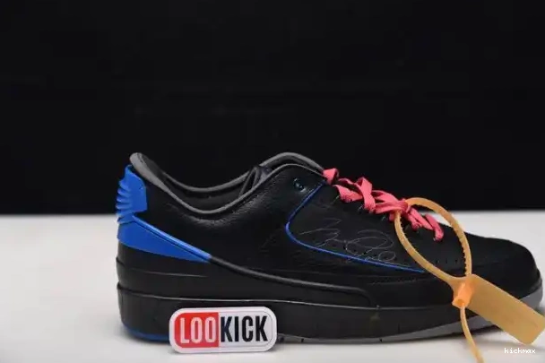 Rep MAX Blue SP Off-White Low Jordan Retro 2 DJ4375-004 Black 0322